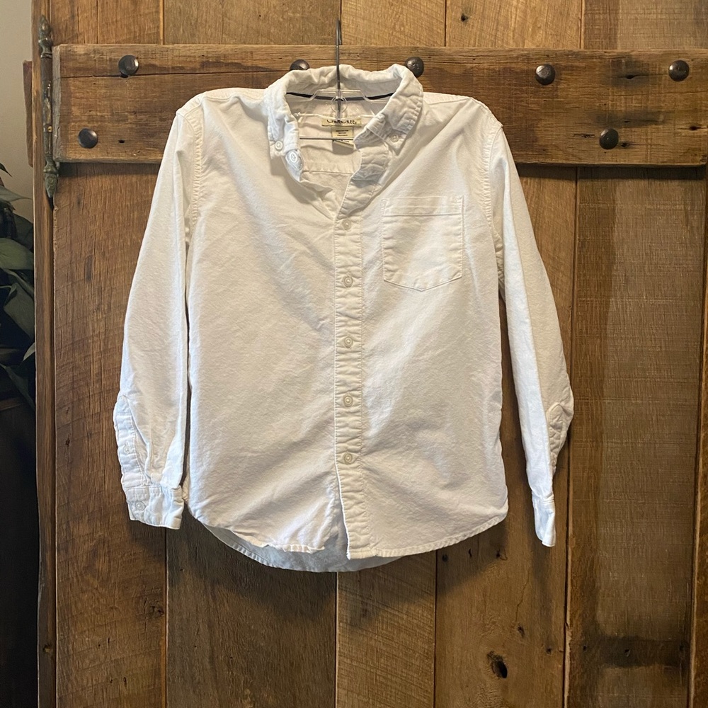 Boys linen button up shirt